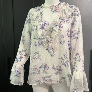 ❌ SOLD ❌ NWT Sheer Floral Blouse